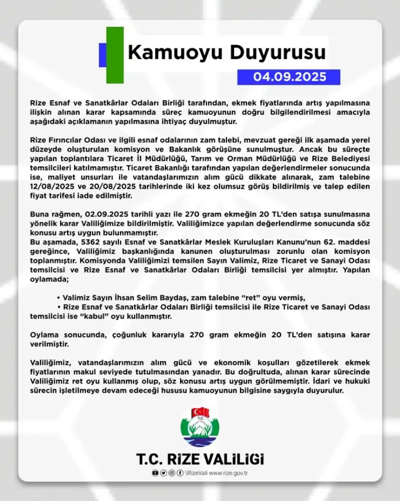 Valilik: "Hukuki ve İdari Süreç Devam Edecek"